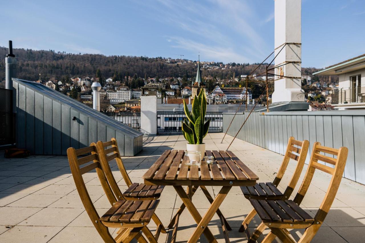Eigene Wohnung Im Stadtzentrum Mit Wunderschoener Dachterrasse Biel Ngoại thất bức ảnh